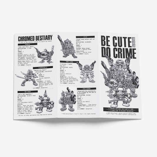 Be Cute Do Crime - A Chromed Bestiary for Fluff n' Fury