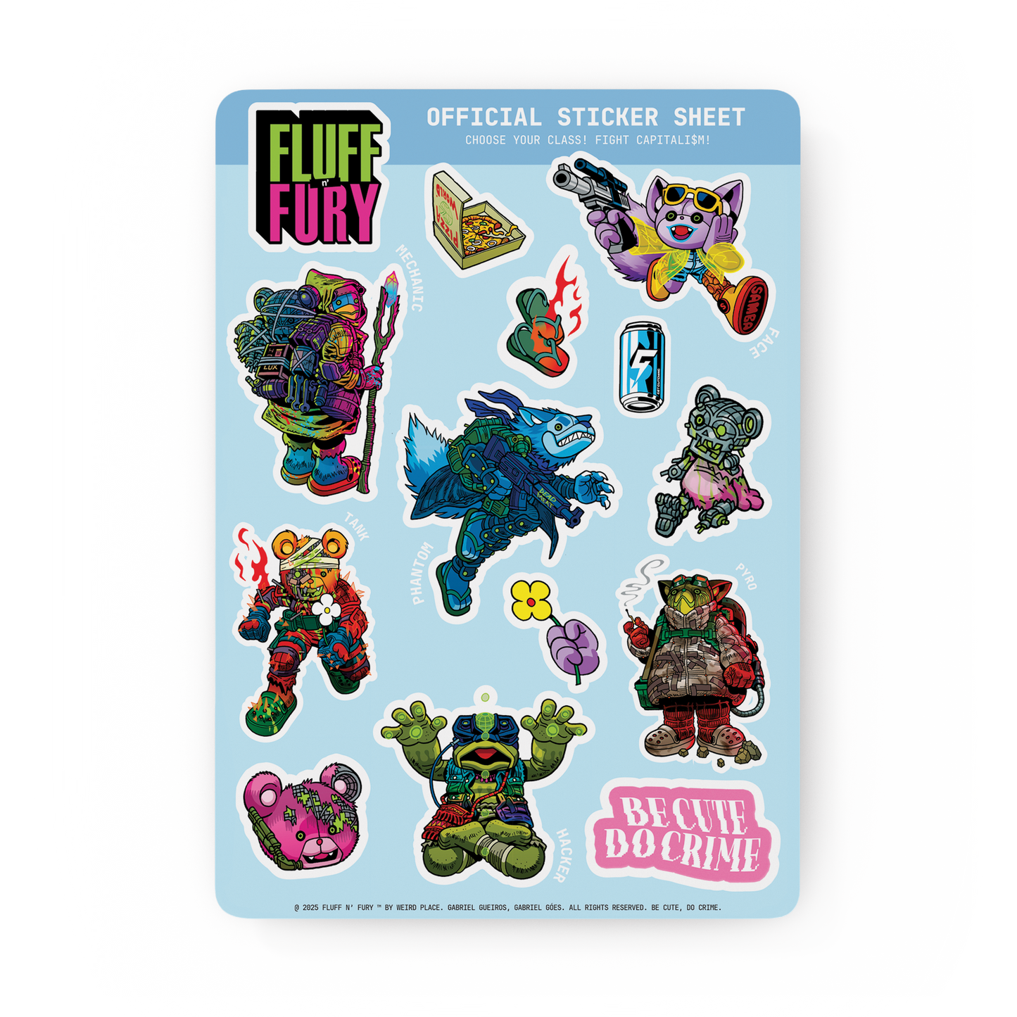 Fluff n' Fury Official Sticker Sheet