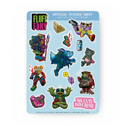Fluff n' Fury Official Sticker Sheet