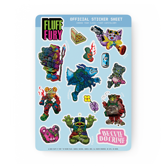 Fluff n' Fury Official Sticker Sheet