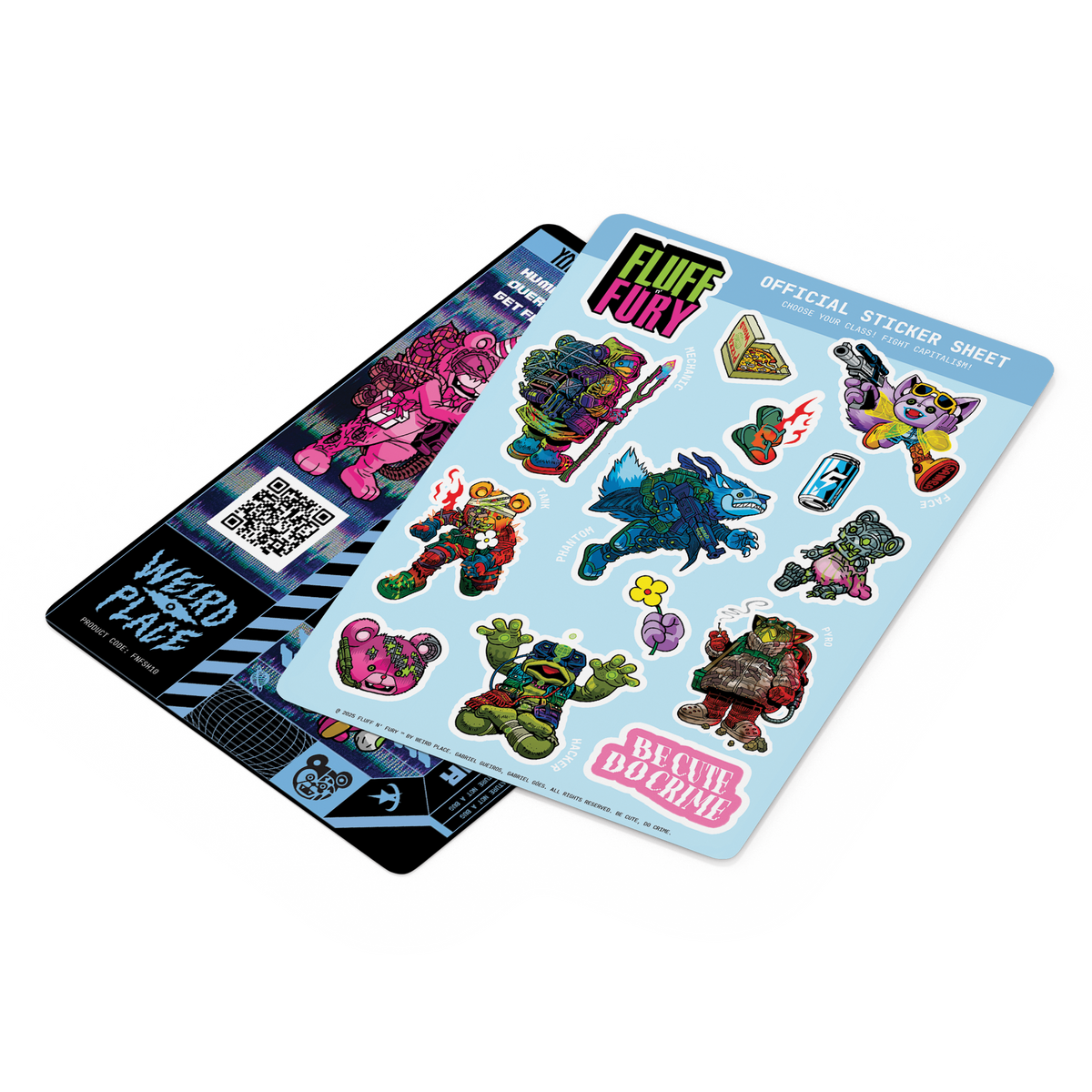Flumph Sticker Fluff n' Fury Official Sticker Sheet – Weird Place